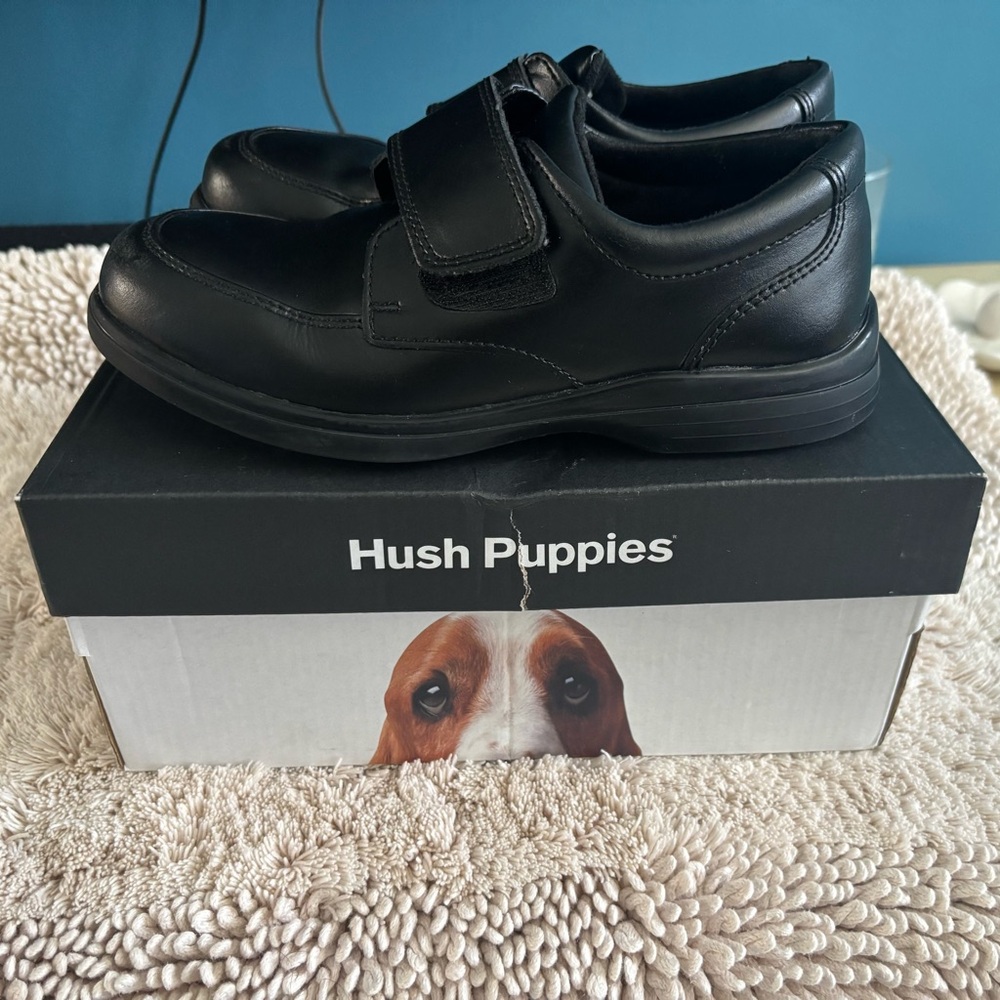 Hush Puppies Black Dress Shoes for Kids